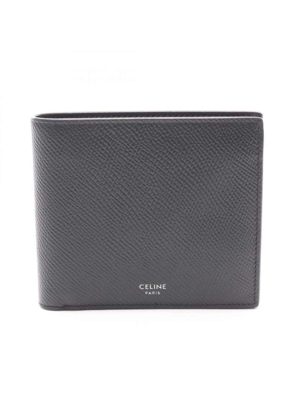 Celine Bifold Wallet Black Leather